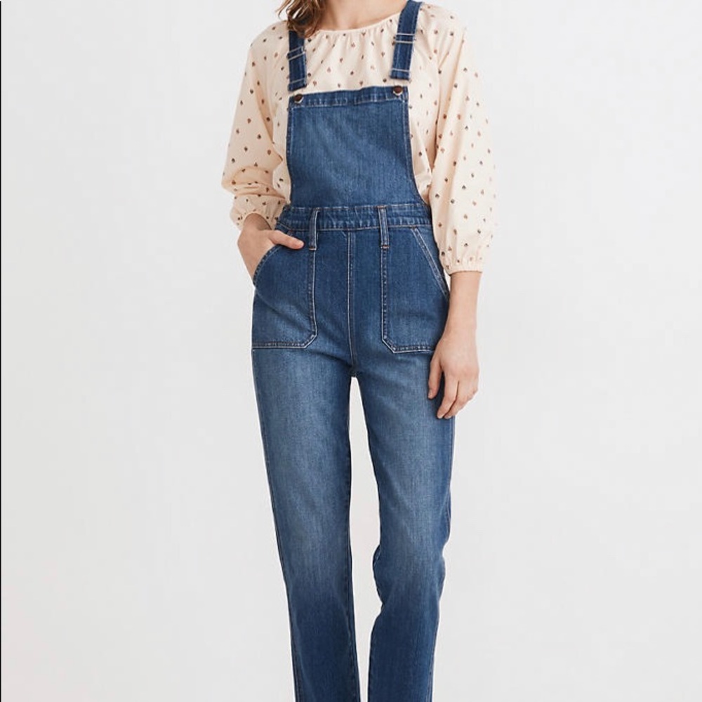 Madewell Stovepipe Overalls Cosman Wash size Small